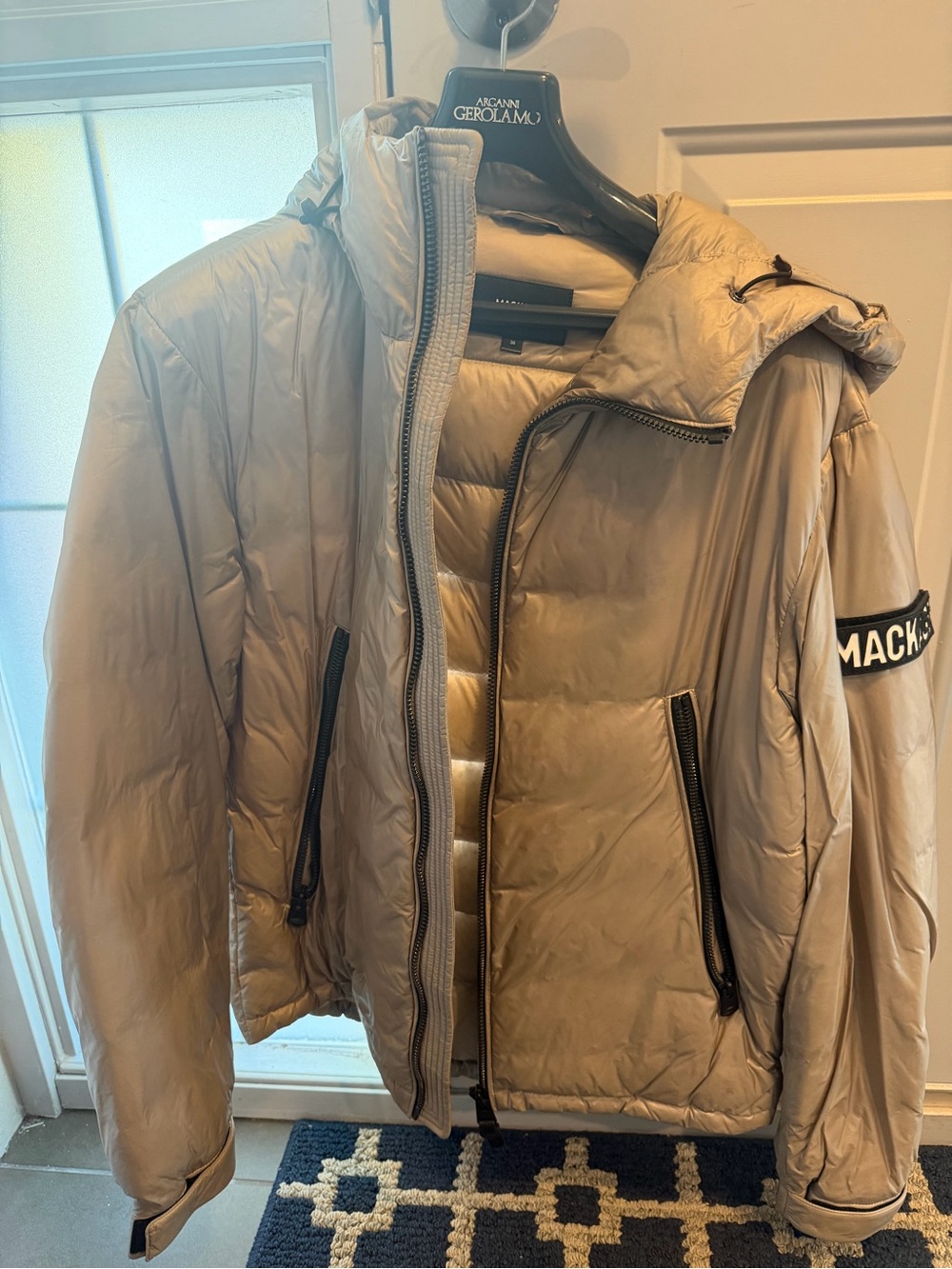 Mackage Men's Puffer Jacket in Taupe